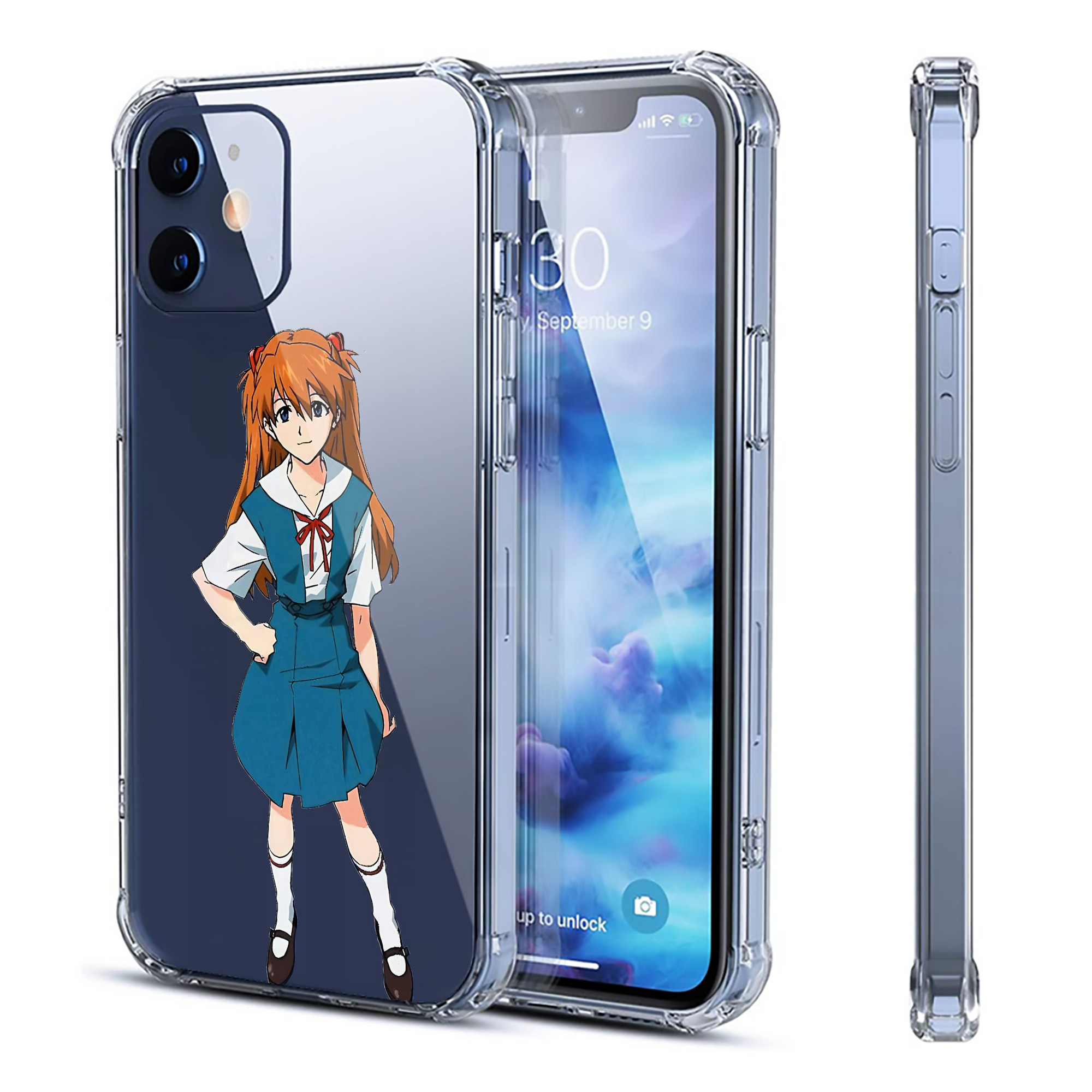 （画像用） EVA 新世紀エヴァンゲリオン 【iPhone 12シリーズ対応】透明スマホケース（クリアソフトケース）